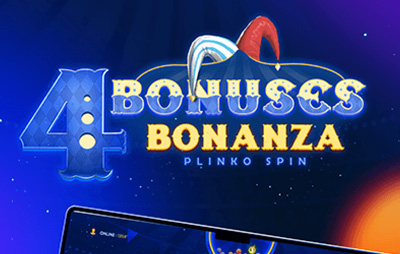 4 Bonuses Bonanza - Plinko Spin